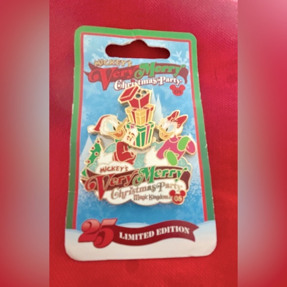 Disney Other - Disney Pin Donald Daisy Mickey's Very Merry Christmas Party 2008 WDW LE 66342